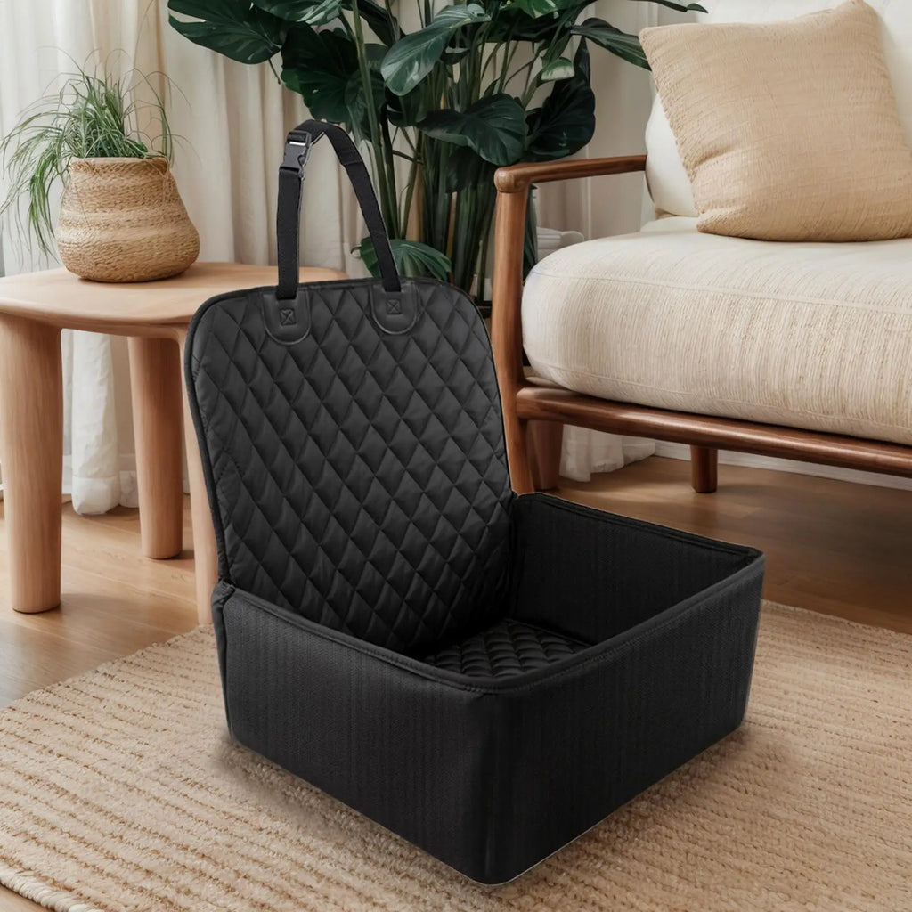Asiento de coche grande para perros, funda protectora impermeable para asiento trasero, cojín transportador para mascotas, viaje en SUV, camión, vehículo, seguridad, fácil limpieza