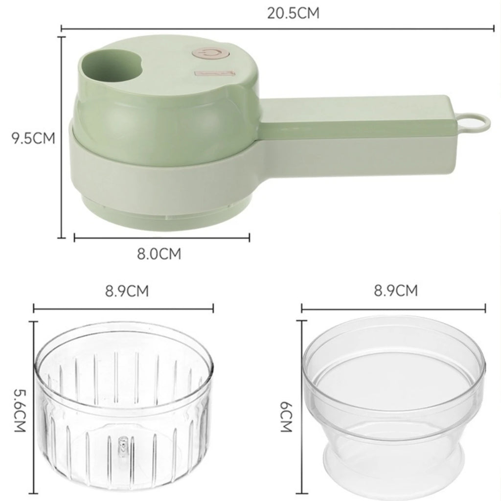Cortador de verduras eléctrico Procesador de alimentos multifunción Picadora de carne y fruta de mano Mini y picadora USB Accesorios de cocina