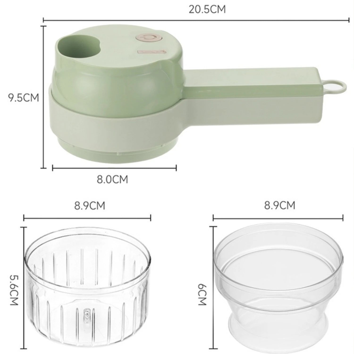 Cortador de verduras eléctrico Procesador de alimentos multifunción Picadora de carne y fruta de mano Mini y picadora USB Accesorios de cocina