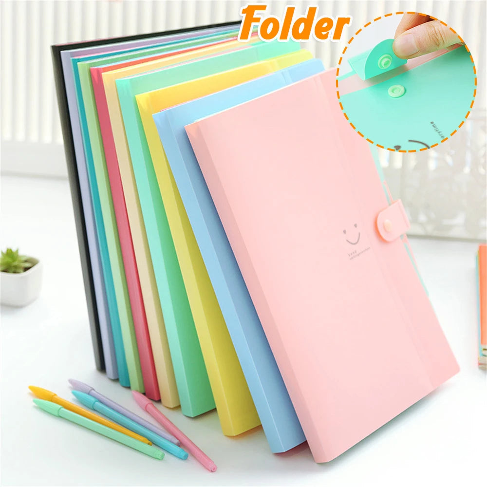 A4 Expandable Document Organizer – 5-Pocket File Folder for School, Office & Home Paper Organization