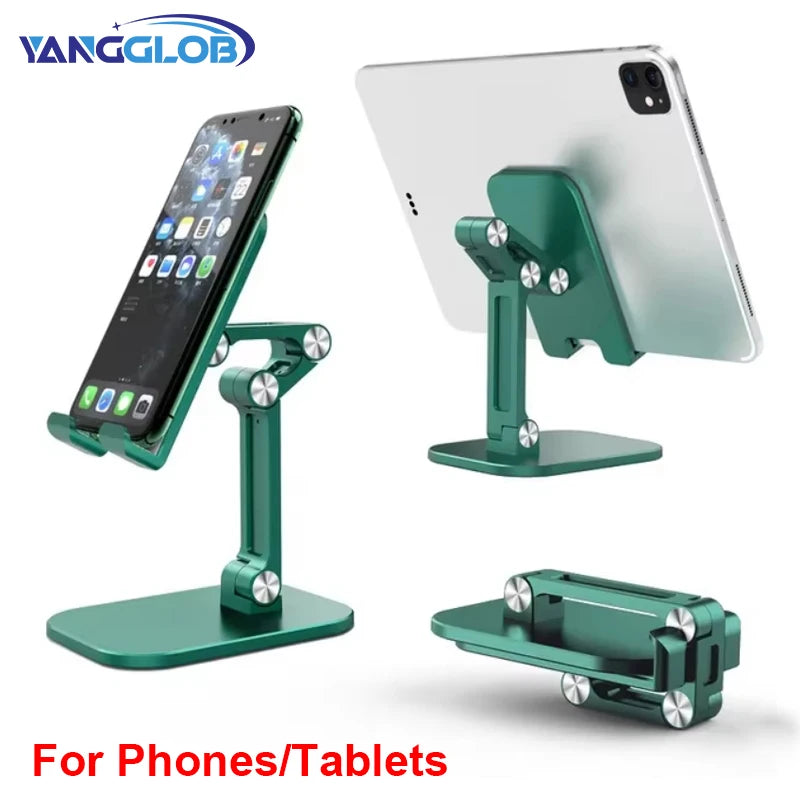 Foldable Adjustable Phone & Tablet Stand – 3-Section Desktop Holder