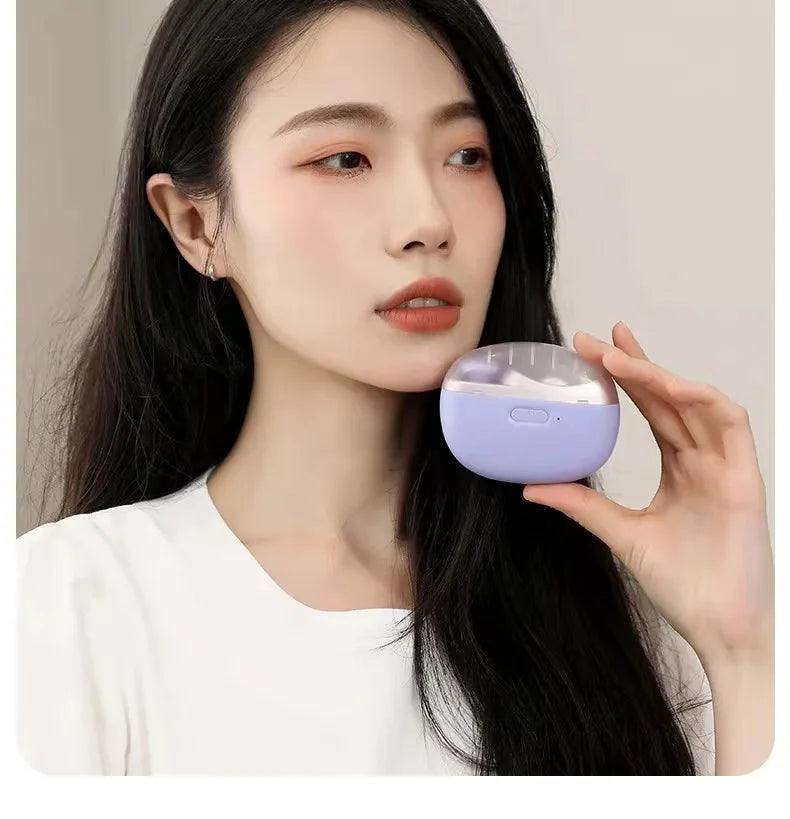 2-in-1 Electric Nail Clipper & Polisher – USB Rechargeable Automatic Nail Grinder with LED Light for Manicure & Nail Care
