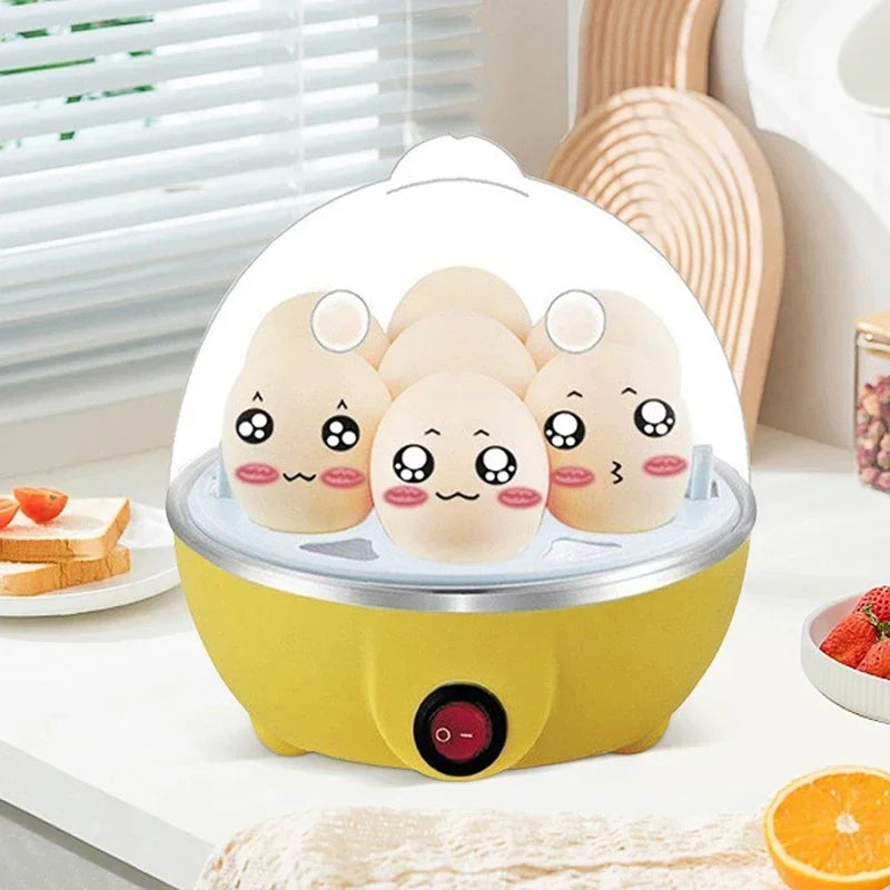 Electric Egg Cooker & Steamer – 7 Egg Capacity Automatic Egg Boiler for Soft, Medium & Hard-Boiled Eggs