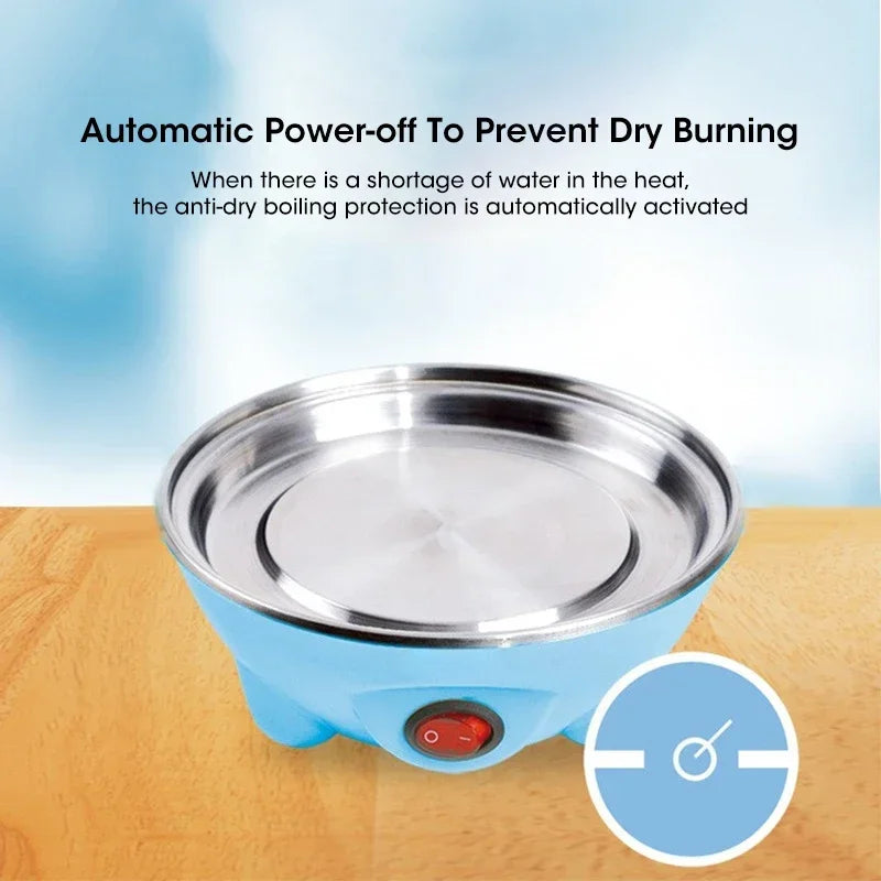 Electric Egg Cooker & Steamer – 7 Egg Capacity Automatic Egg Boiler for Soft, Medium & Hard-Boiled Eggs