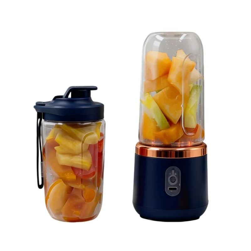 Portable 6-Blade USB Rechargeable Blender for Smoothies, Juices & Ice Crushing