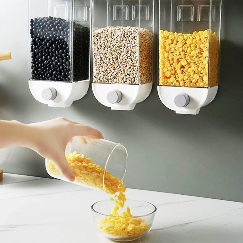 Kitchen Food Storage Dispenser Container for Cereal, Grains & Dry Food Organization