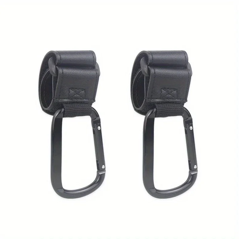 Universal Stroller Hooks – Heavy Duty Organizer Clips for Diaper Bags, Shopping Bags, Car Seats & Baby Strollers