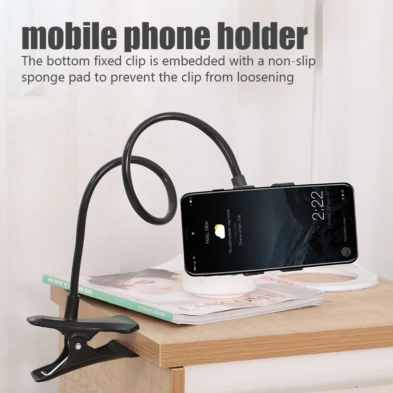 Universal Flexible Lazy Phone Holder – Adjustable Hands-Free Smartphone Stand for Bed, Desk & Home Use
