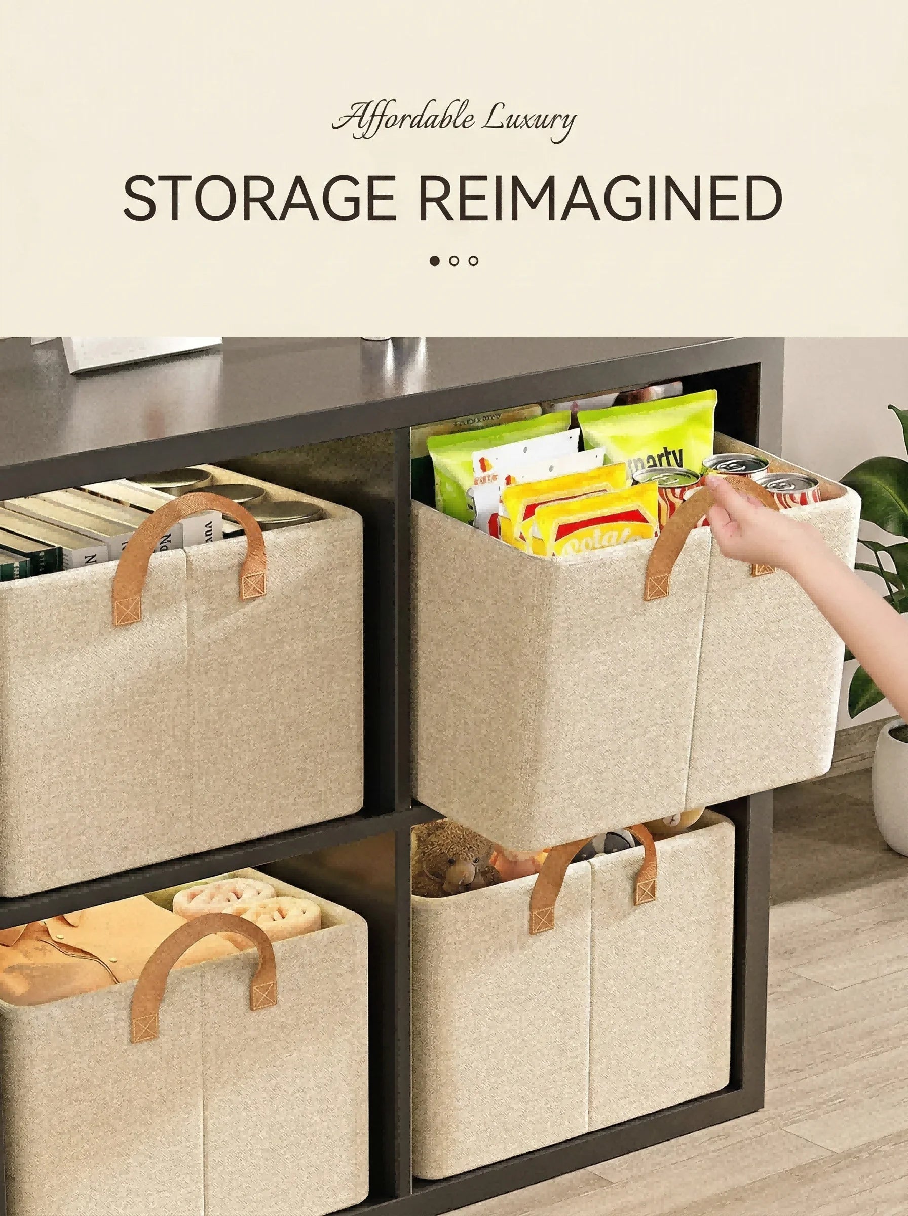 Caja Organizadora de Tela Plegable para el Hogar, Organizador de Armario para Ropa y Pantalones, Solución de Almacenamiento por Capas