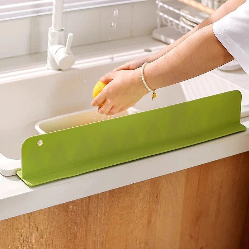 Silicone Sink Splash Guard with Suction Cups for Kitchen & Bathroom Countertop Protection
