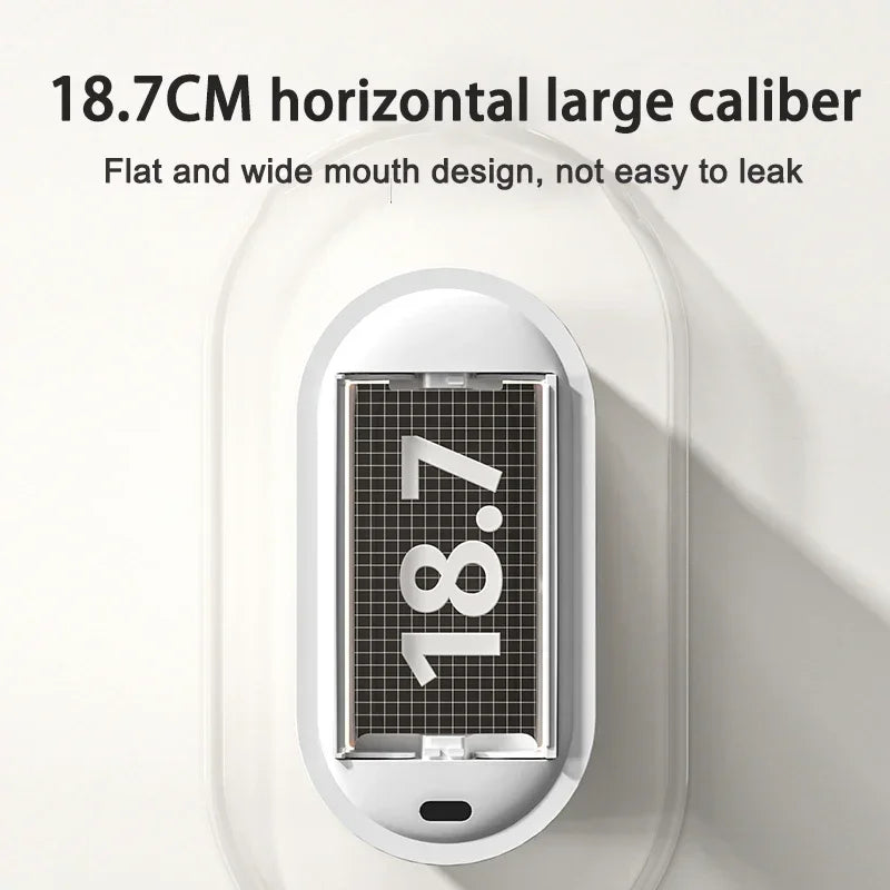 Cubo de Basura con Sensor Automático de 7/9L, Cubo de Basura de Doble Vía, Papelera Eléctrica para Cocina con Tapa, Montaje en Pared de Inodoro, Bote de Basura Estrecho