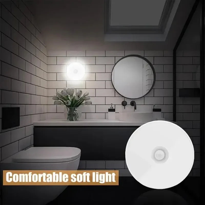 USB Rechargeable Motion Sensor LED Light – Wireless Magnetic Night Light for Closet, Cabinet, Kitchen & Stairs