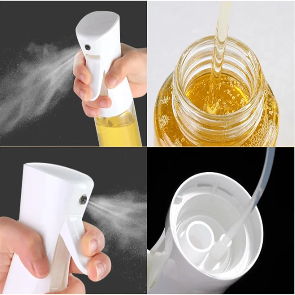 Pulverizador de aceite para cocinar - Botella pulverizadora dispensadora de aceite de oliva - Aceite y vinagre reutilizables aptos para uso alimentario, accesorios de cocina en botella pulverizadora