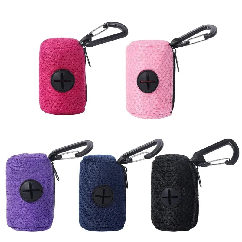 Soporte para bolsas de recogida de excrementos de perro Dispensador de bolsas de residuos para mascotas Herramienta de limpieza para excrementos de perro