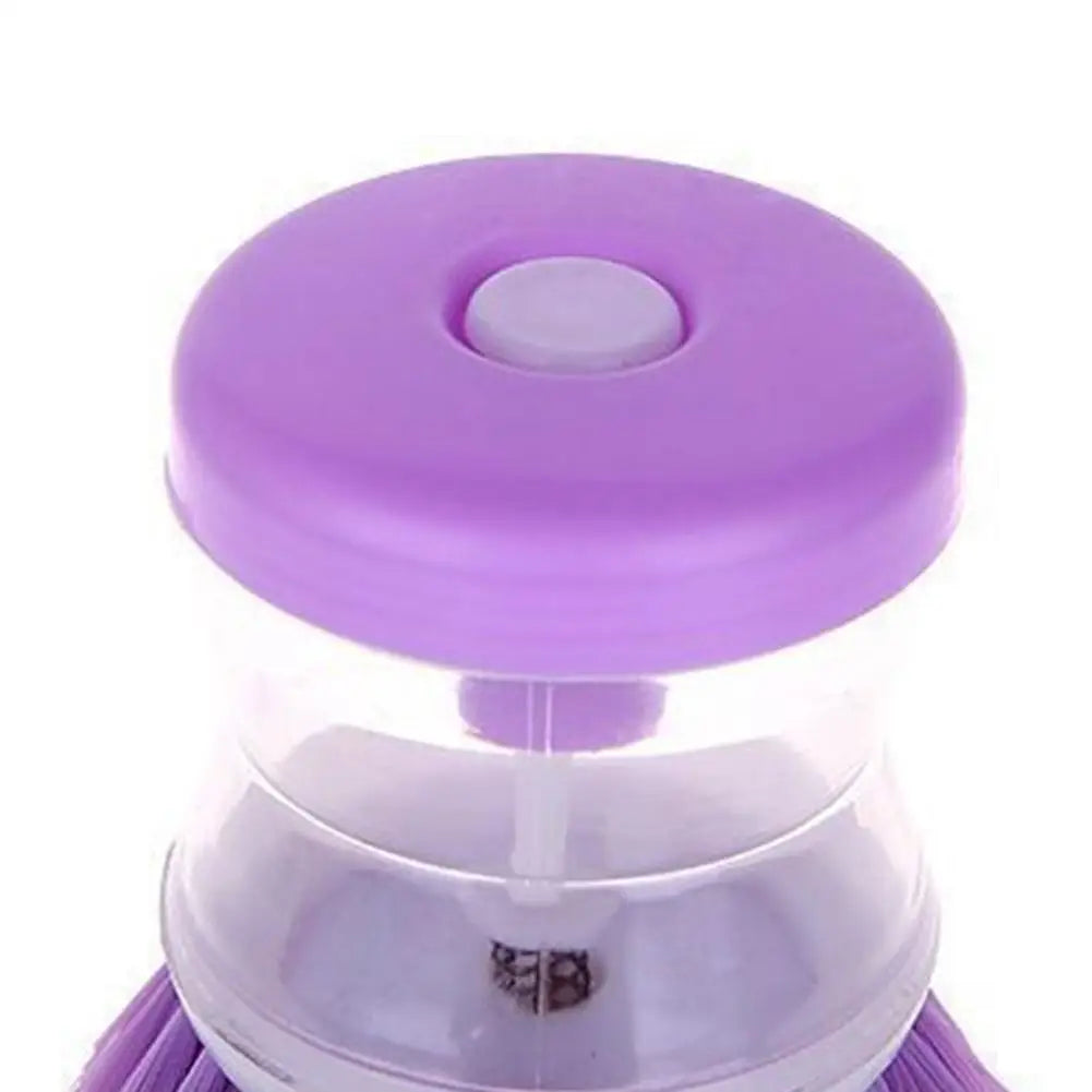 Cepillo de limpieza de cocina para lavar ollas, fregadero, diseño de astronauta, con dispensador automático de jabón líquido, accesorios de limpieza para el hogar