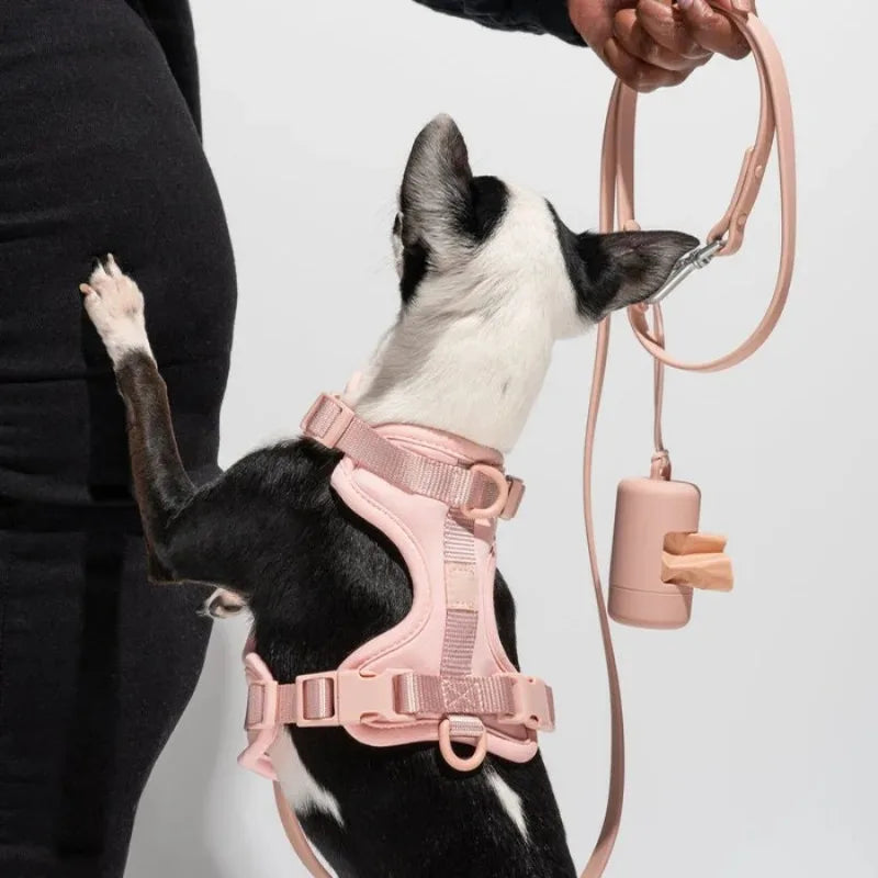 1 dispensador de bolsas de residuos para perros portátil, mini organizador de bolsas de basura para limpieza de mascotas, suministros para el hogar y la cocina