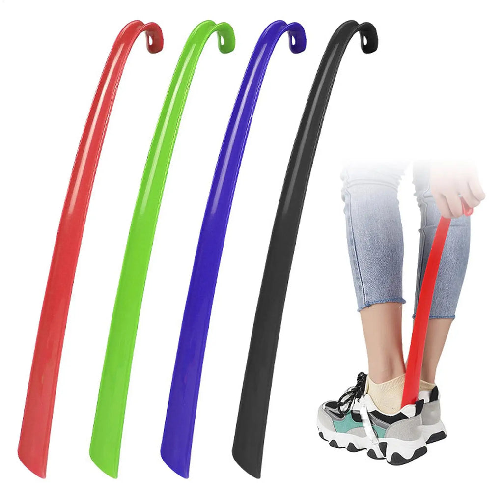 Long Handle Shoe Horn with Grip – 16.7" Easy Shoe Helper for Seniors, Boots, Sneakers & Everyday Footwear