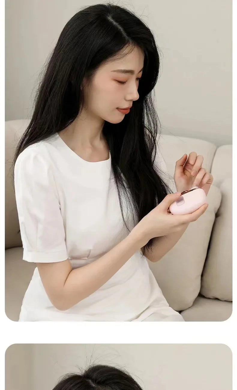 2-in-1 Electric Nail Clipper & Polisher – USB Rechargeable Automatic Nail Grinder with LED Light for Manicure & Nail Care
