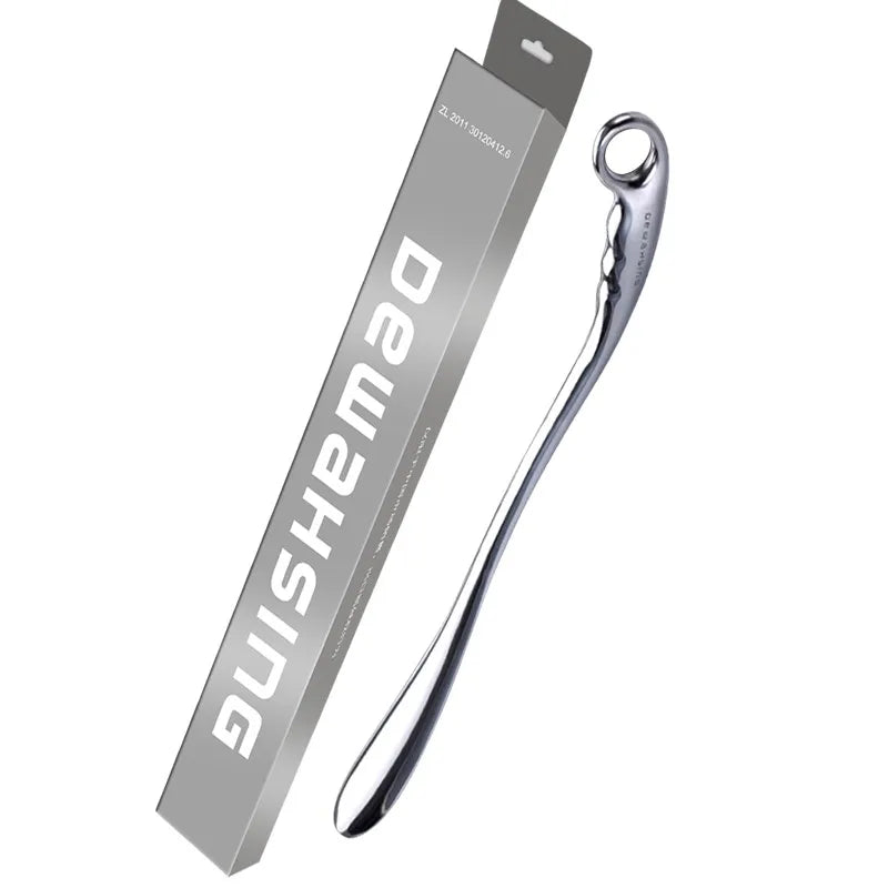 52cm Long Handle Metal Shoe Horn – Heavy-Duty Stainless Steel Shoe Helper for Seniors, Adults & Boots