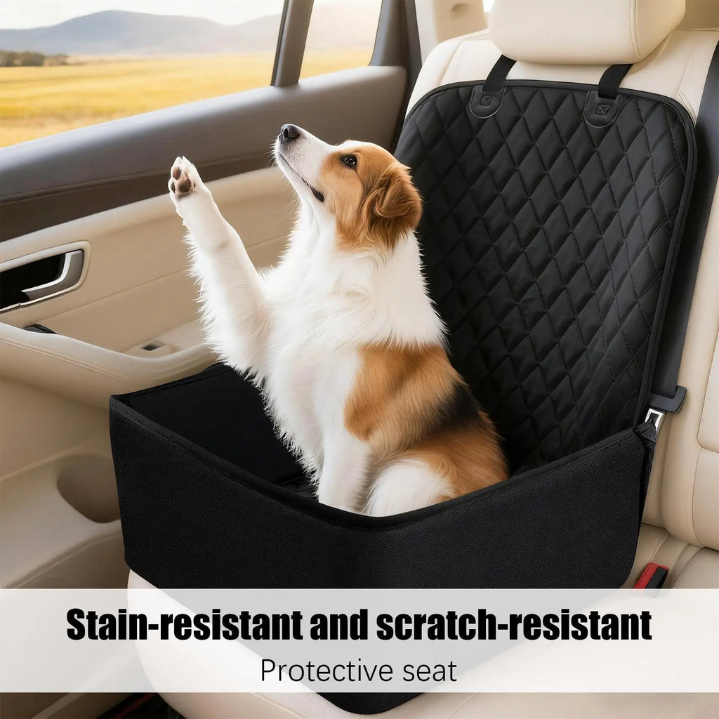 Asiento de coche grande para perros, funda protectora impermeable para asiento trasero, cojín transportador para mascotas, viaje en SUV, camión, vehículo, seguridad, fácil limpieza