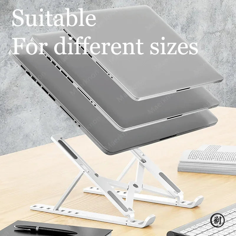 Foldable Adjustable Laptop Stand for 10–15 Inch Laptops & Tablets