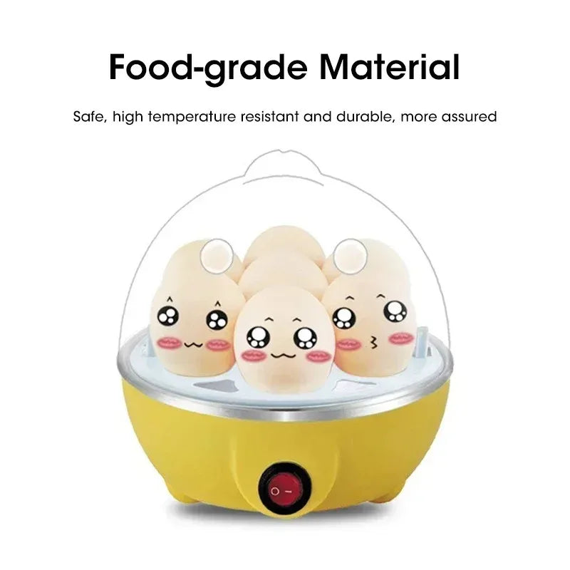 Double Layer Electric Egg Cooker – 7 Egg Automatic Egg Boiler & Steamer for Boiled Eggs, Poached Eggs & Egg Custard