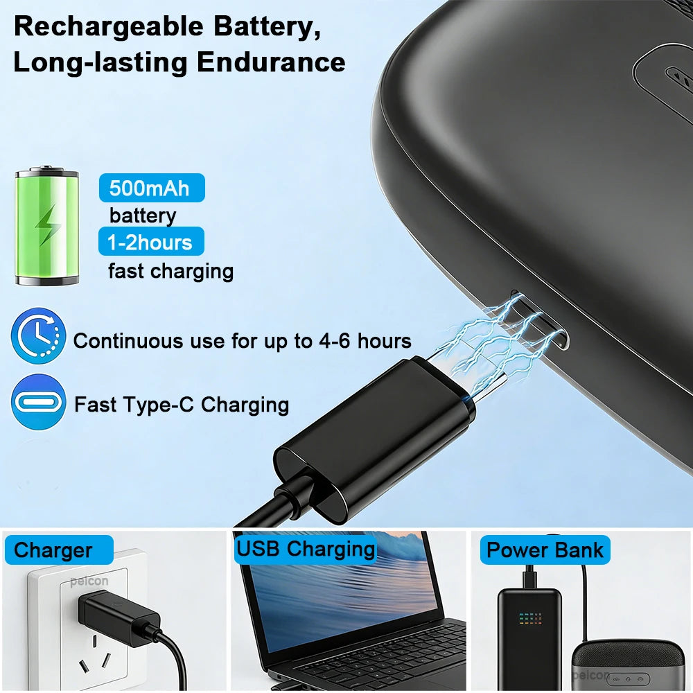 3-in-1 Electric Nail Clipper – USB Rechargeable Automatic Nail Trimmer, File & Polisher with LED Light