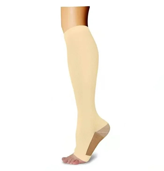 20–30 mmHg Knee High Compression Socks for Women & Men – Graduated Leg Support for Running, Travel, Work & Sports