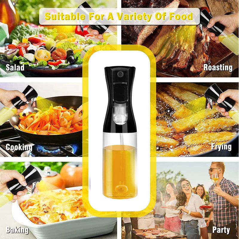Pulverizador de Aceite para Cocinar Botella Rociadora de Aceite de Oliva para Cocina para Camping Barbacoa Hornear Vinagre Salsa de Soja 200ml 300ml