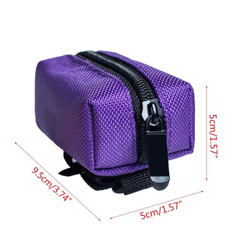 Soporte para Bolsas de Excrementos de Perro para Correa Accesorio Ajustable para Bolsas de Basura de Viaje Pequeñas Dispensador de Bolsas de Excrementos para Perros Herramientas de Limpieza para Mascotas