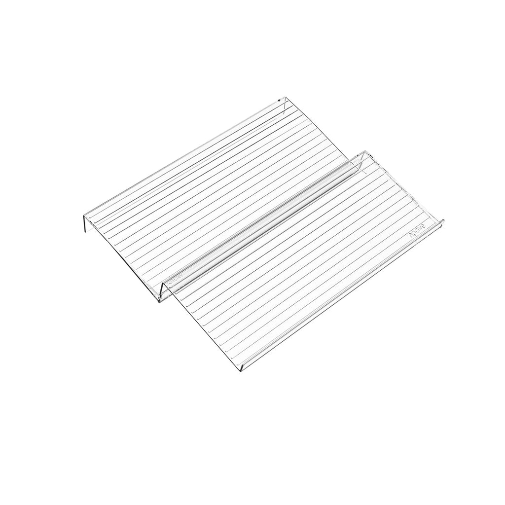Organizador de cajones para especias extensible de 2 piezas, organizador de cocina de plástico, almacenamiento duradero que ahorra espacio para gabinetes, encimeras