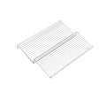 Organizador de cajones para especias extensible de 2 piezas, organizador de cocina de plástico, almacenamiento duradero que ahorra espacio para gabinetes, encimeras
