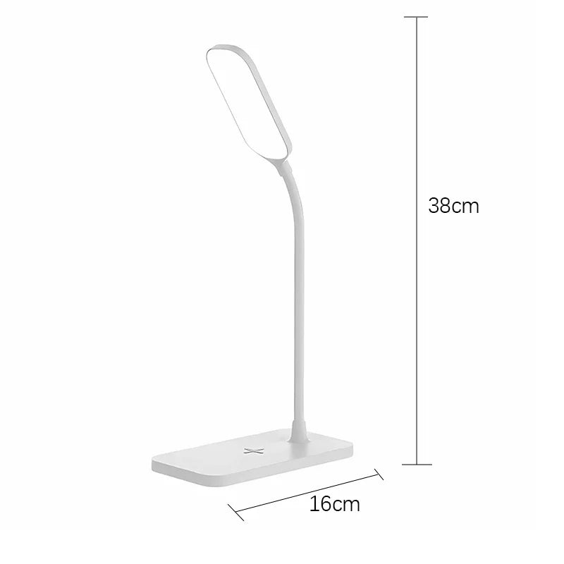 LED Desk Lamp with Wireless Charger & USB Charging Port – Touch Control