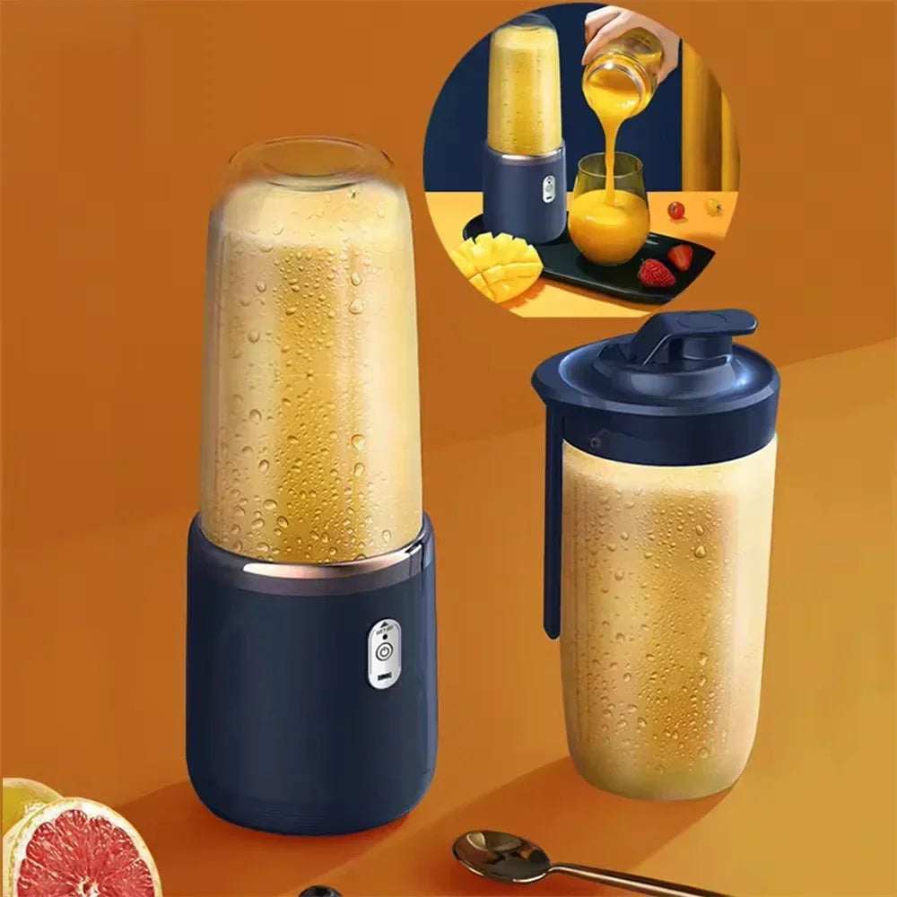 Portable 6-Blade USB Rechargeable Blender for Smoothies, Juices & Baby Food