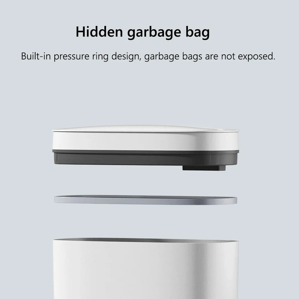 14L Smart Sensor Trash Can with Lid | Touchless Automatic Waste Bin for Kitchen & Bathroom