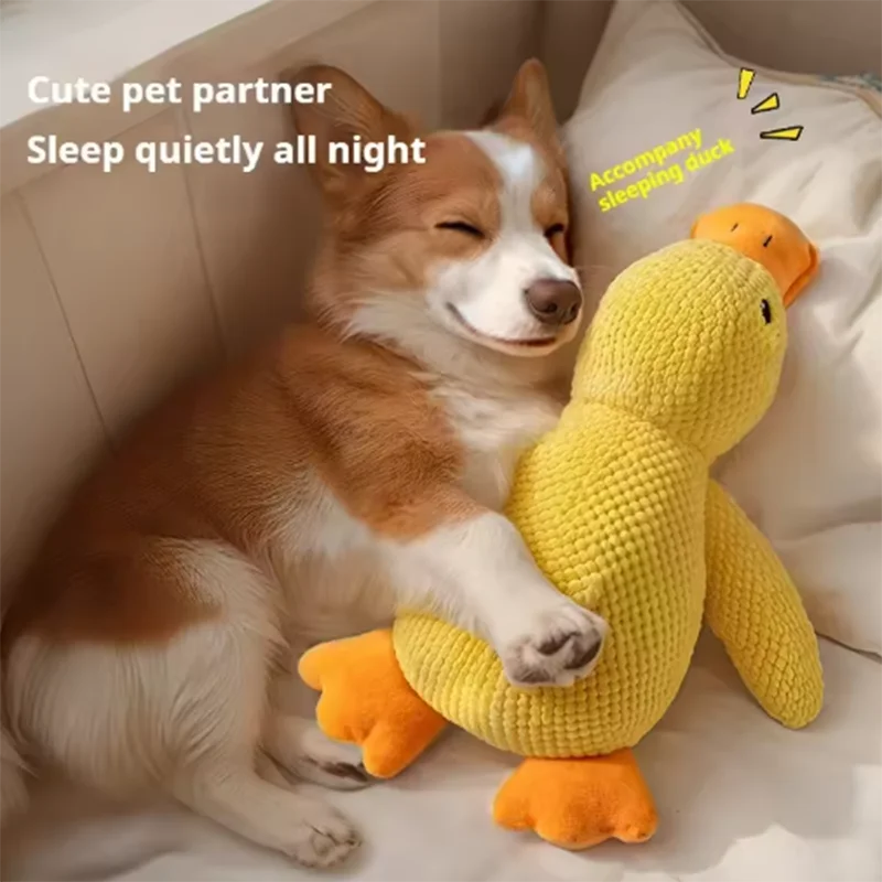 Duck Plush Dog Toy – Soft Squeaky Chew Toy for Dogs & Puppies