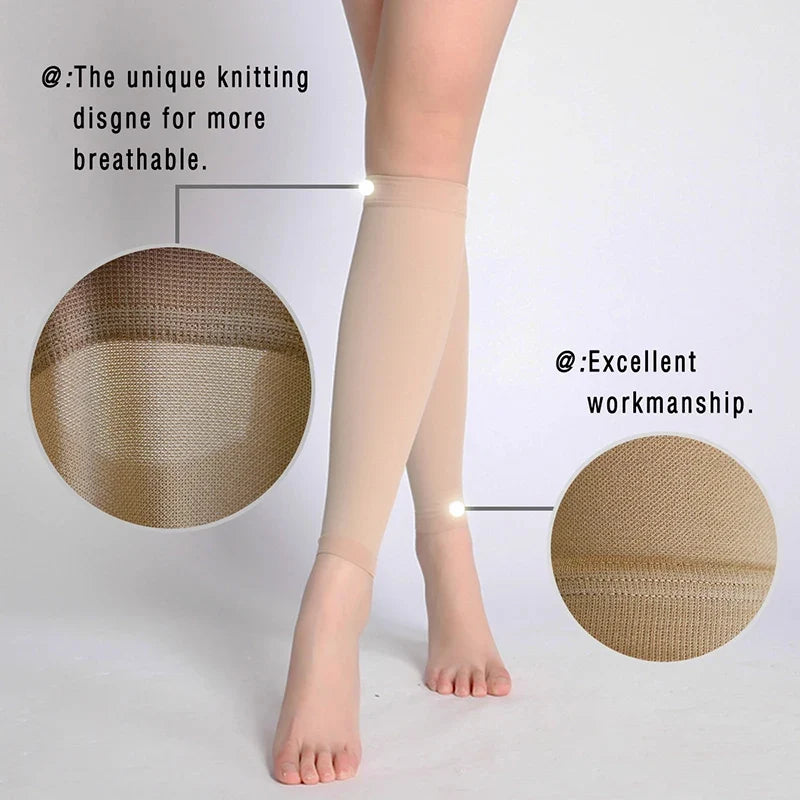Calf Compression Sleeves for Women & Men – Graduated Compression Socks for Running, Sports, Travel & Daily Leg Support