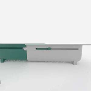 Expandable Sink Organizer Rack with Sponge Holders & Towel Bar