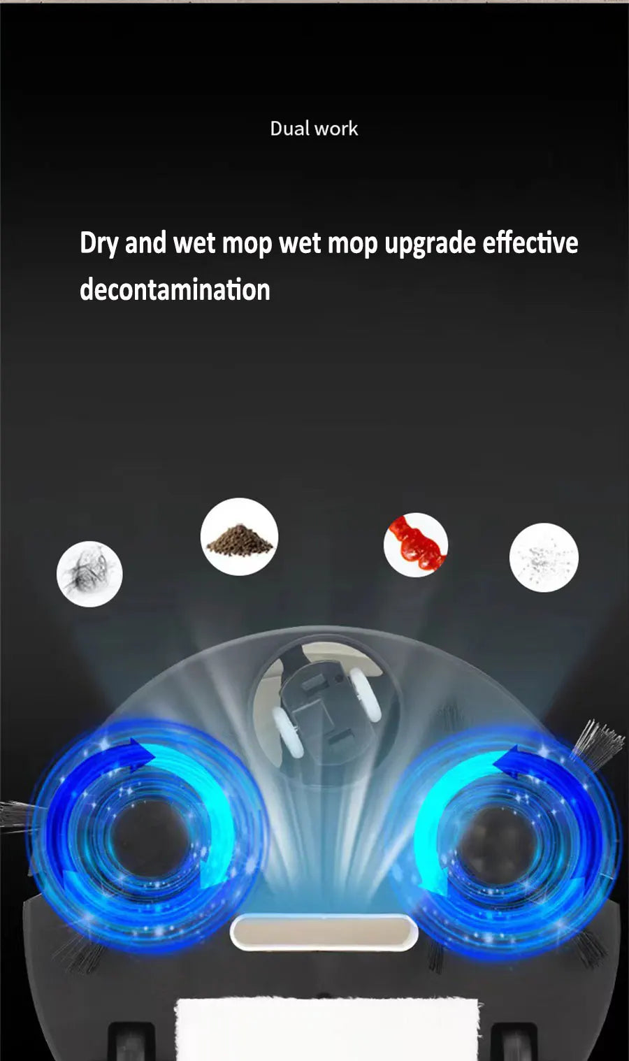 Mini Robot Vacuum Cleaner 3-in-1