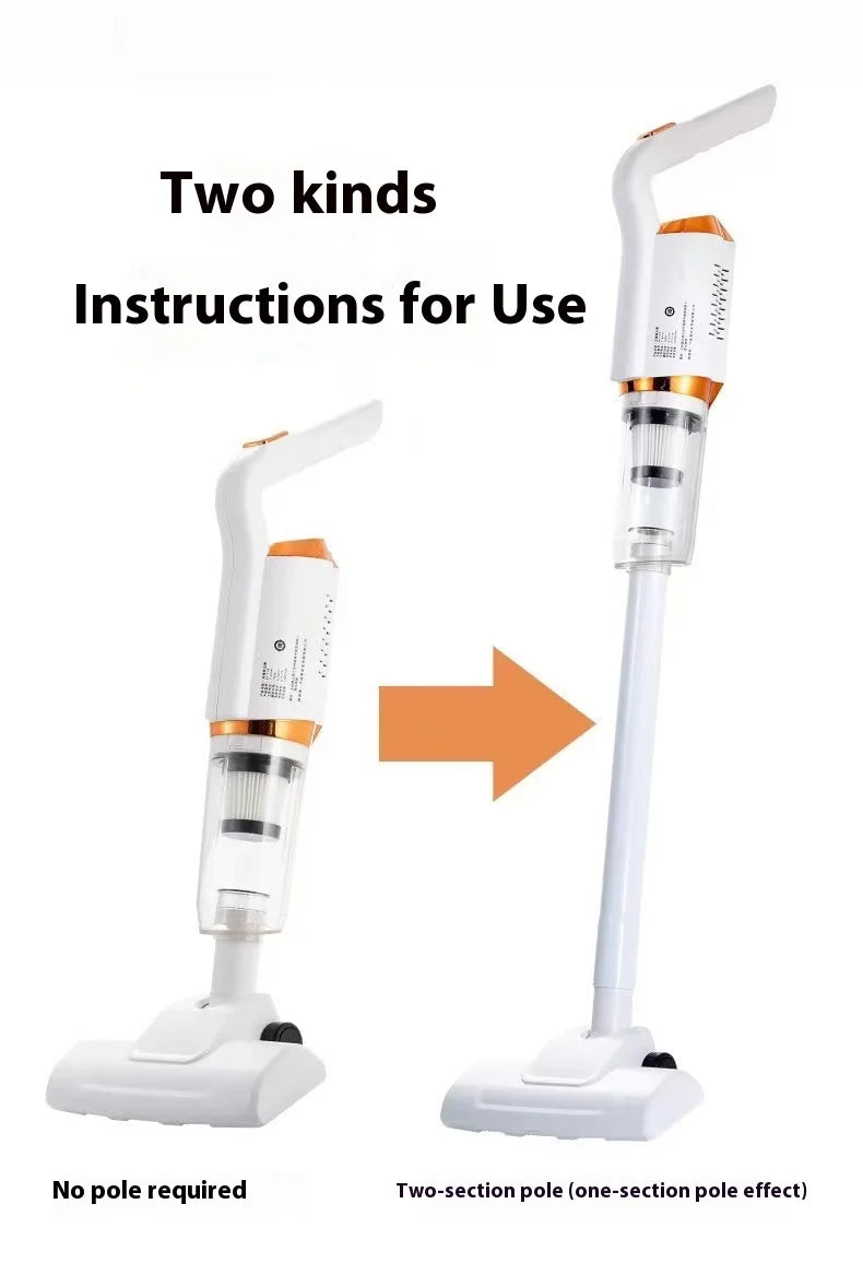 Small rechargeable vacuum cleaner for home cleaning