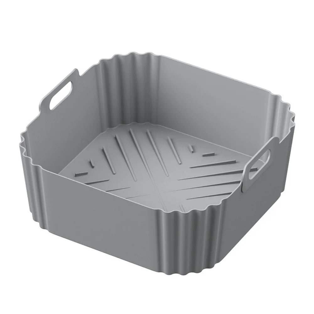 Revestimientos de silicona de 22.5cm para freidoras de aire, cestas antiadherentes reutilizables para Ninja AF181 AF180 AF141 AF140 y otros accesorios para freidoras de aire de 5-8QT