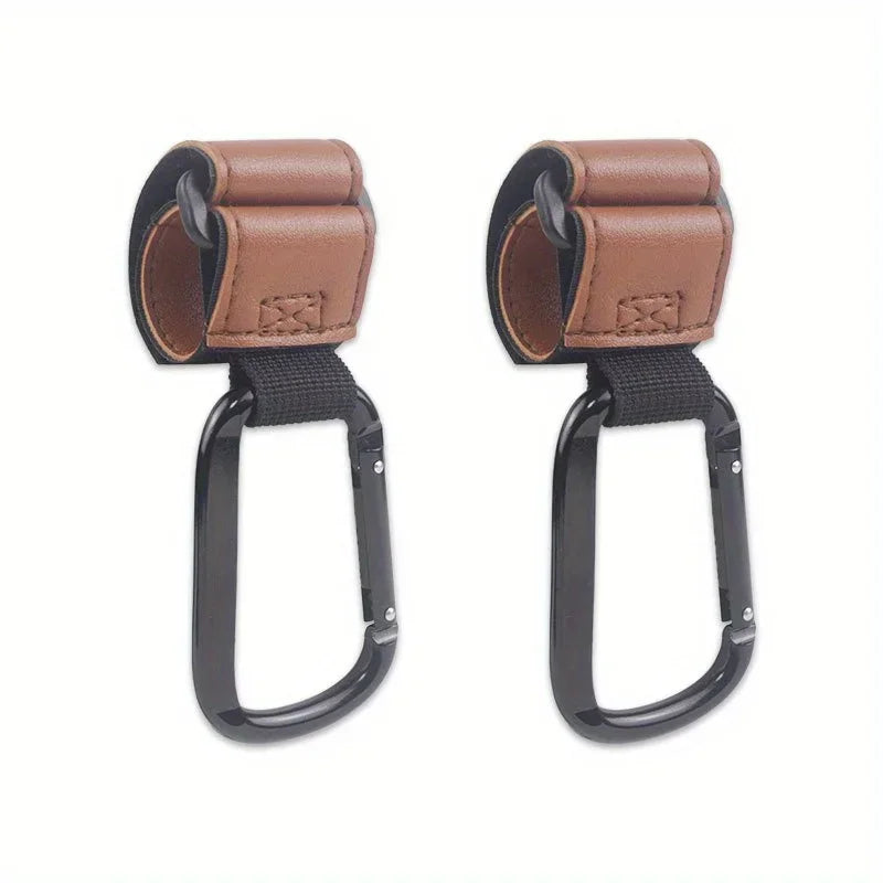 Universal Stroller Hooks – Heavy Duty Organizer Clips for Diaper Bags, Shopping Bags, Car Seats & Baby Strollers