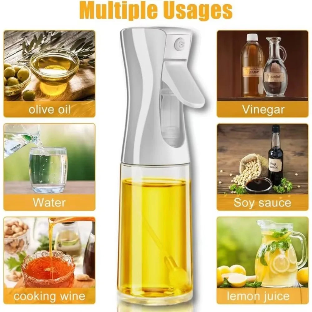 Pulverizador de aceite para cocinar - Botella pulverizadora dispensadora de aceite de oliva - Aceite y vinagre reutilizables aptos para uso alimentario, accesorios de cocina en botella pulverizadora