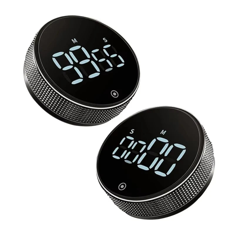 Temporizador de cocina magnético, digital, para ducha, estudio, cronómetro, LED, contador, alarma, recordatorio, manual, electrónico, cuenta regresiva