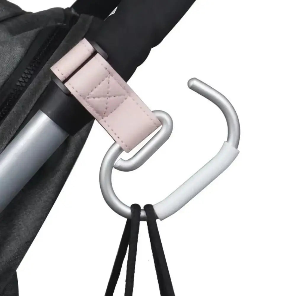Baby Stroller Hook – Universal PU Organizer Hook for Diaper Bags, Shopping Bags & Stroller Accessories