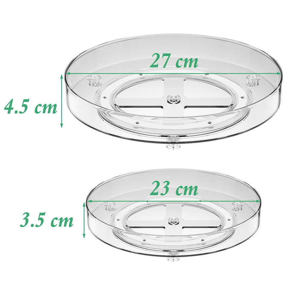360° Rotating Lazy Susan Organizer for Refrigerator, Pantry & Kitchen Cabinets
