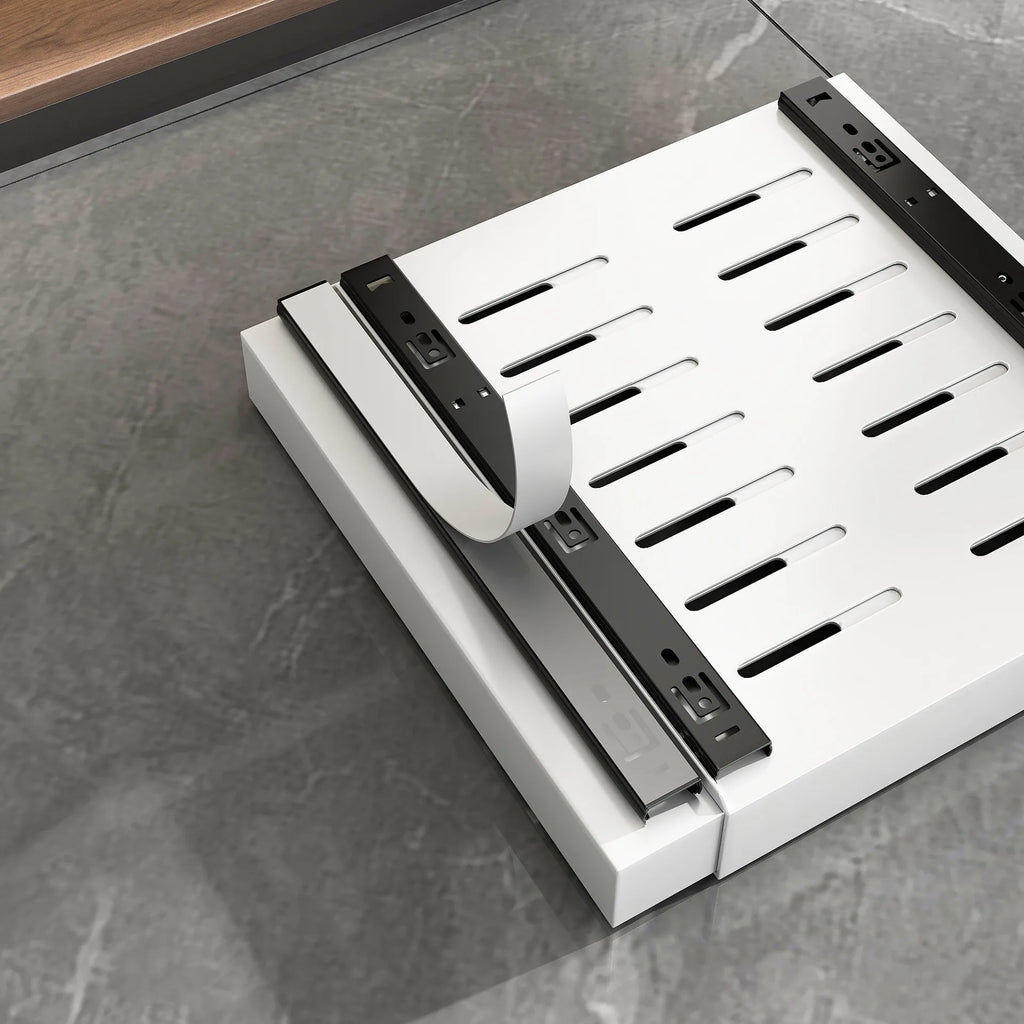 Expandable Pull-Out Cabinet Organizer with Adjustable Sliding Drawer