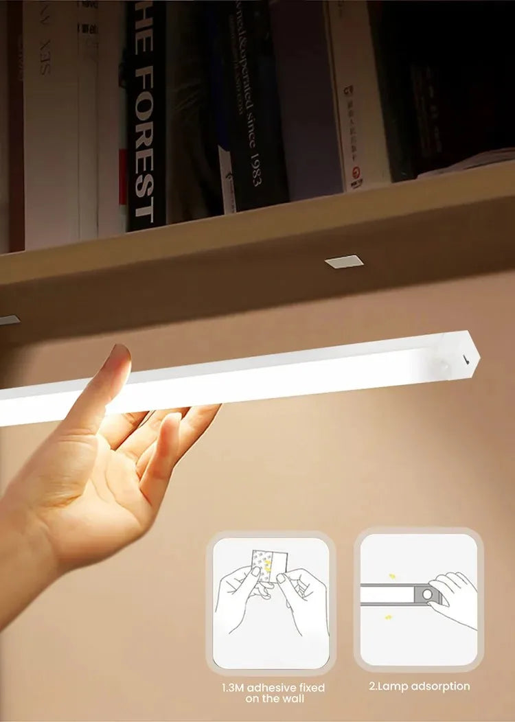Rechargeable Motion Sensor LED Light – USB-C Wireless Under Cabinet & Closet Light