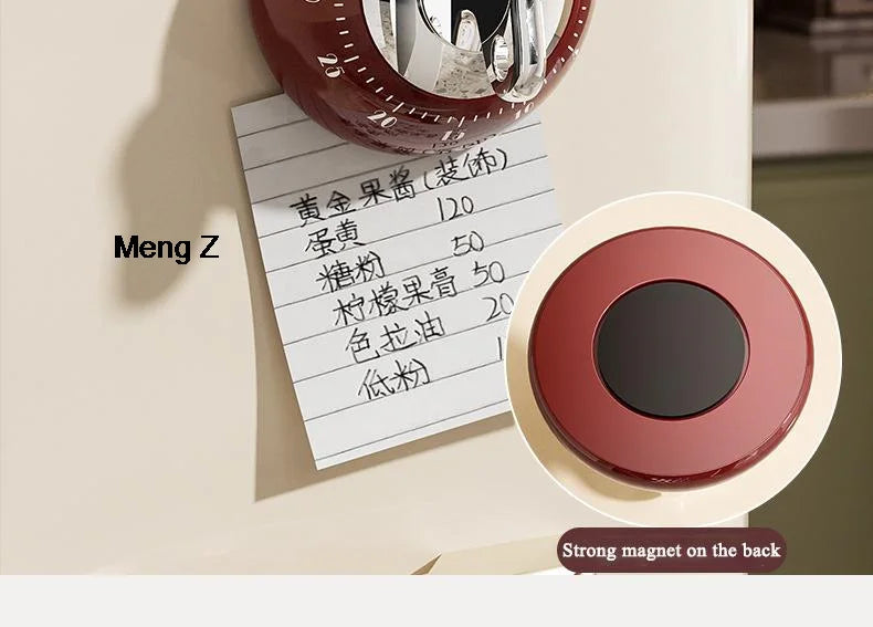 Temporizador magnético de cocina Manual, Reloj despertador con cuenta regresiva, Temporizador digital mecánico de cocina, Cronómetro de estudio para cocinar y ducha