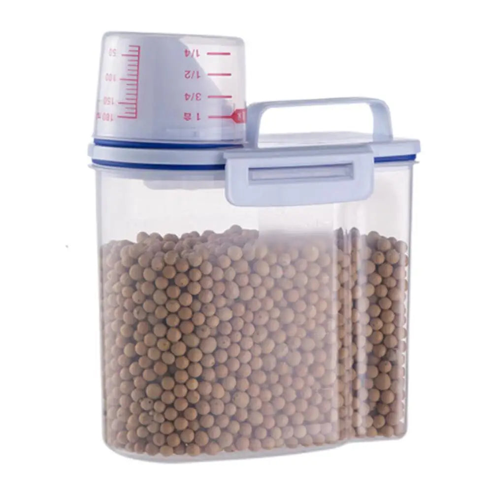 Contenedor premium para alimentos de mascotas con cierre hermético - Duradero, gran capacidad, fácil de limpiar y diseño elegante para perros y gatos